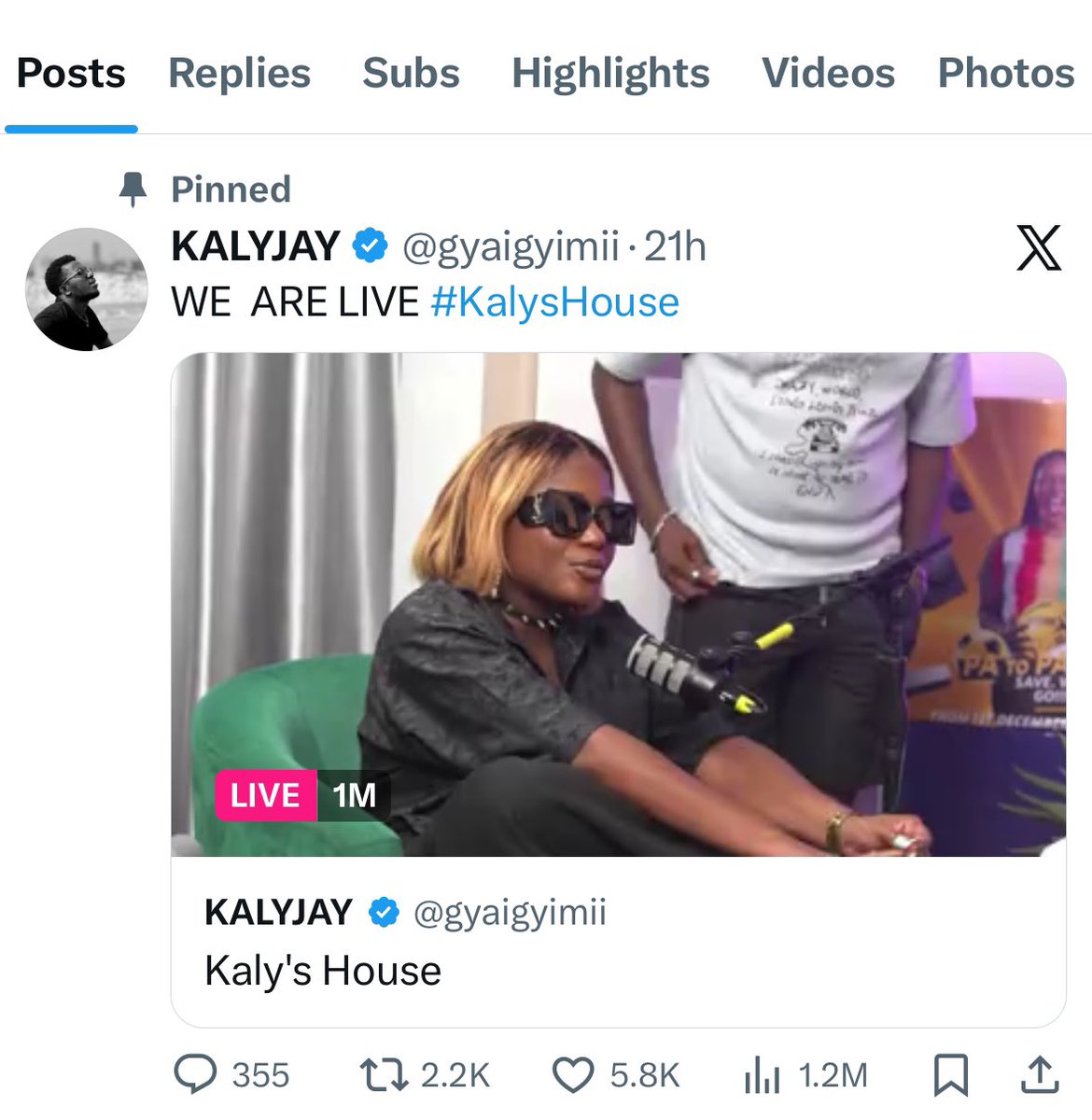 CitizenTechiman's tweet image. @gyaigyimii 1 Million views herh 😂 @elonmusk has to employ this social media G.O.A.T