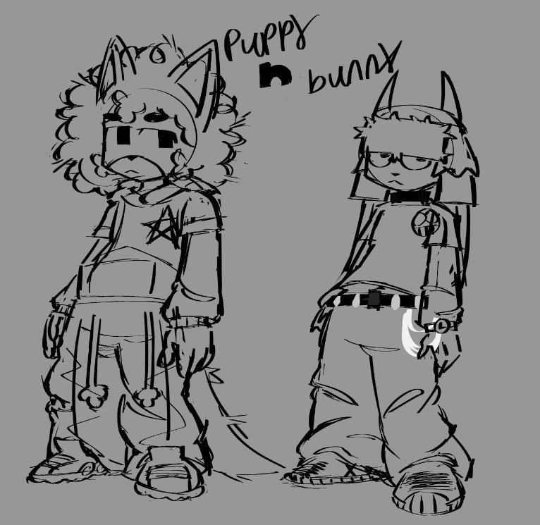 Puppy n bunny #ocs #art