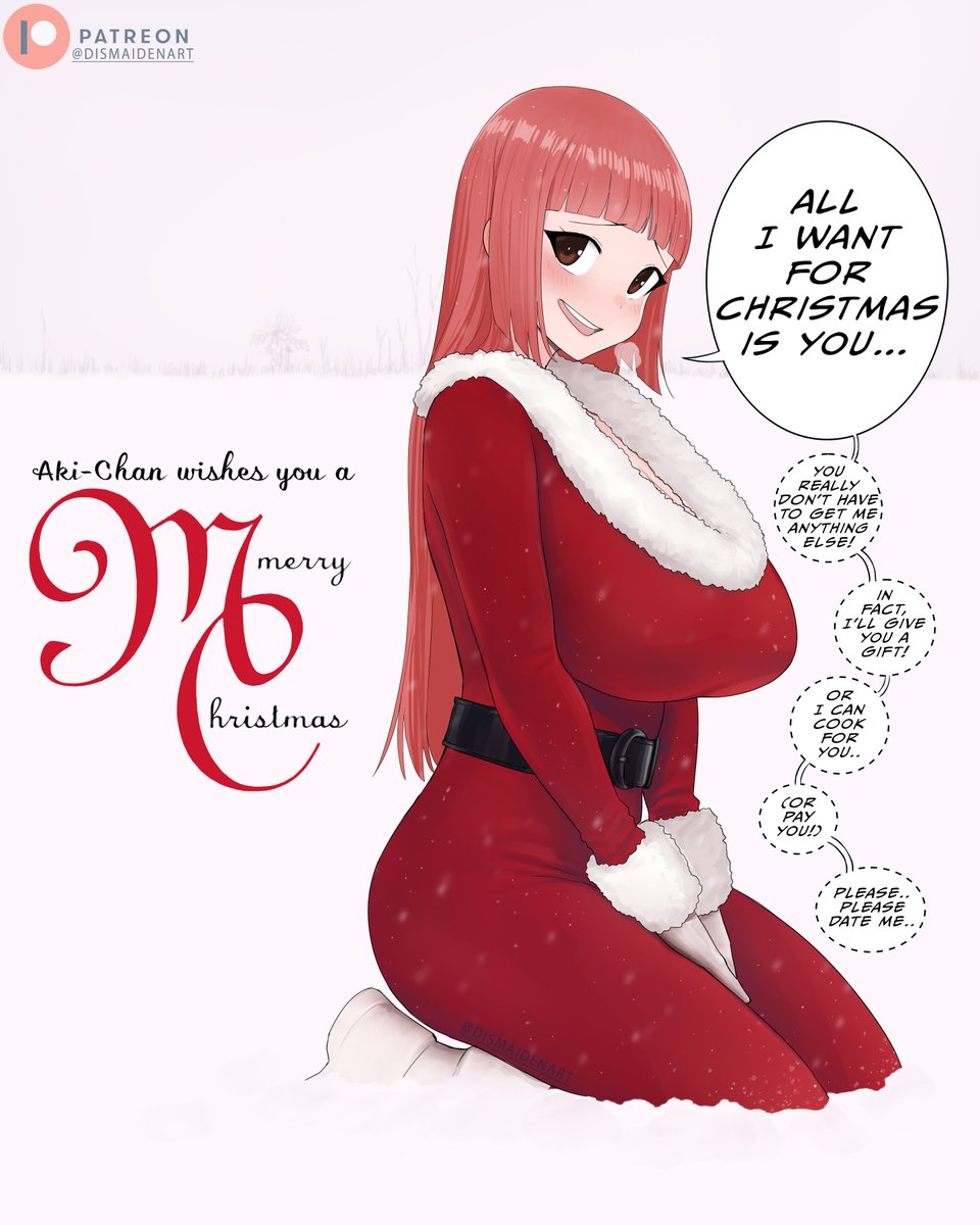 Aki-Chan just wants you for Christmas.. 

Can't you indulge her just this once?🥲