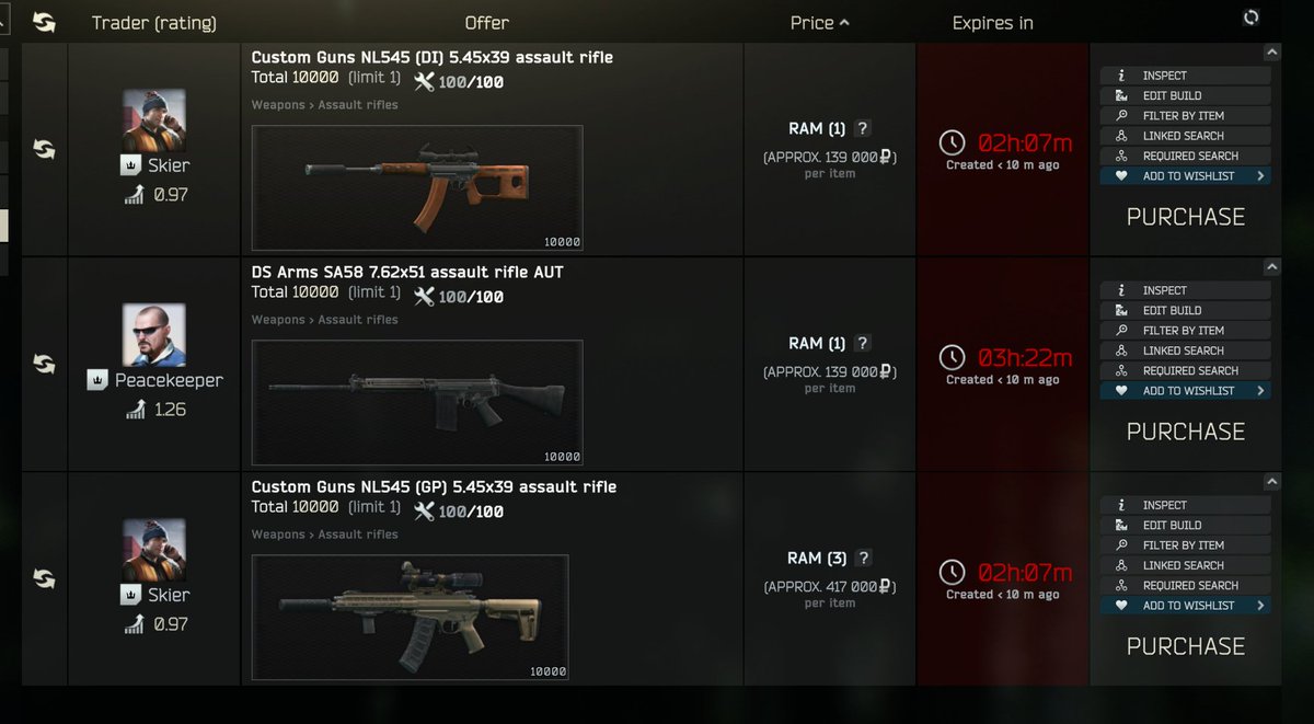 LogicaISoIution's tweet image. #EscapeFromTarkov ** RAM AND BARTER CHANGES **

- RAM is now considered "Super Rare" 
- New Barters for RAM