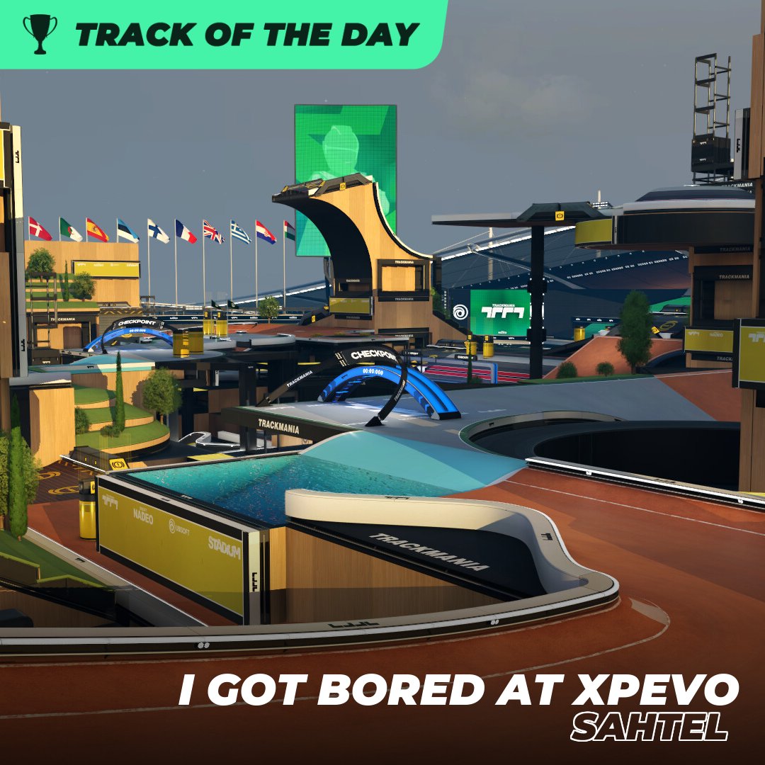 Trackmania's tweet image. Boredom sometimes produces cool tracks!