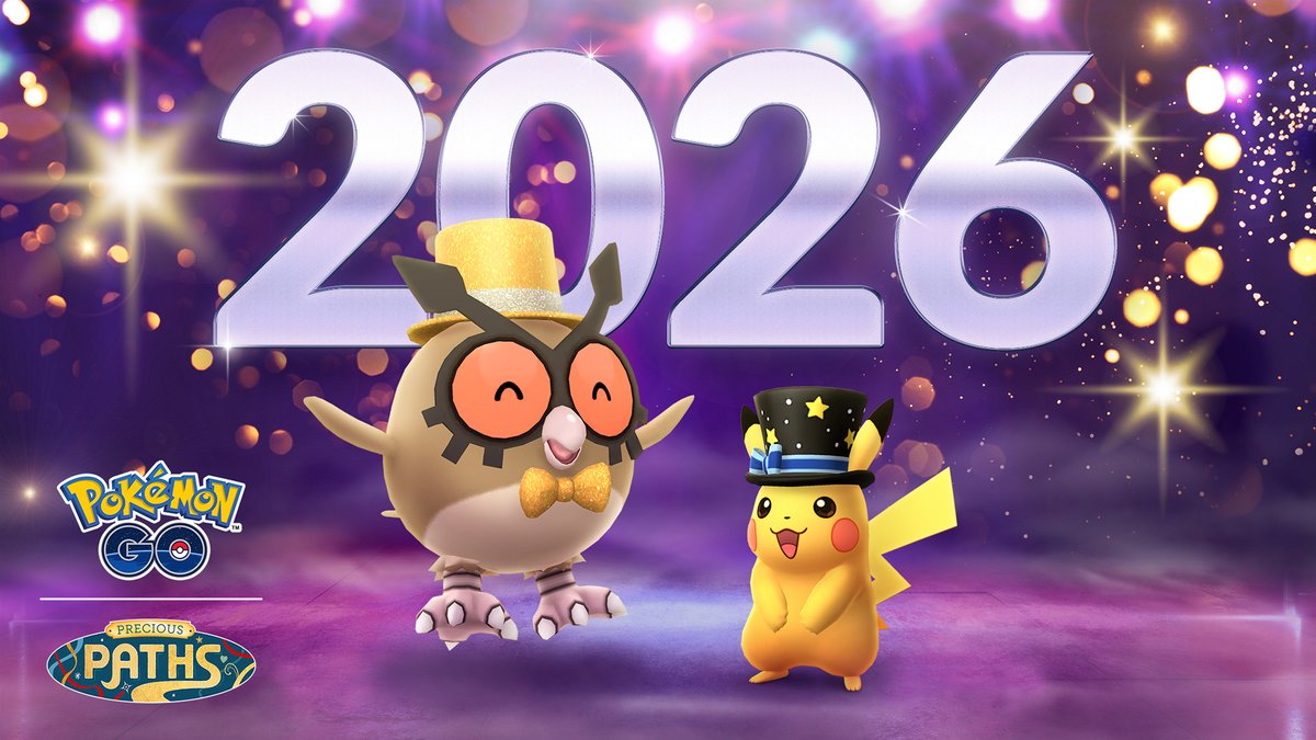 ¡El evento de Año Nuevo de #PokemonGO celebra el inicio del nuevo año con Pokémon disfrazados, fuegos artificiales y muchas más sorpresas! 🥳🎆

Del 31 de diciembre, a las 10:00, al 4 de enero, a las 20:00 (hora local).

pokemongolive.com/post/new-years…