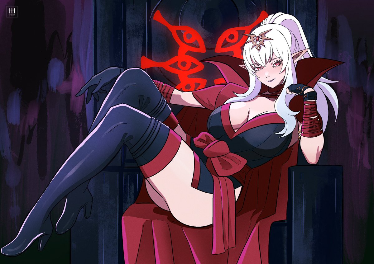 Ihsnet's tweet image. "Bow before me, mortals— I am the divine dragon of despair… tremble, for your world ends at my whim!"

COM Done 

After so many years, Tiki finally fell to Grima's corruption—and I really loved that idea! Thank you so much for this commission, I hope you all like it!

#チキ…