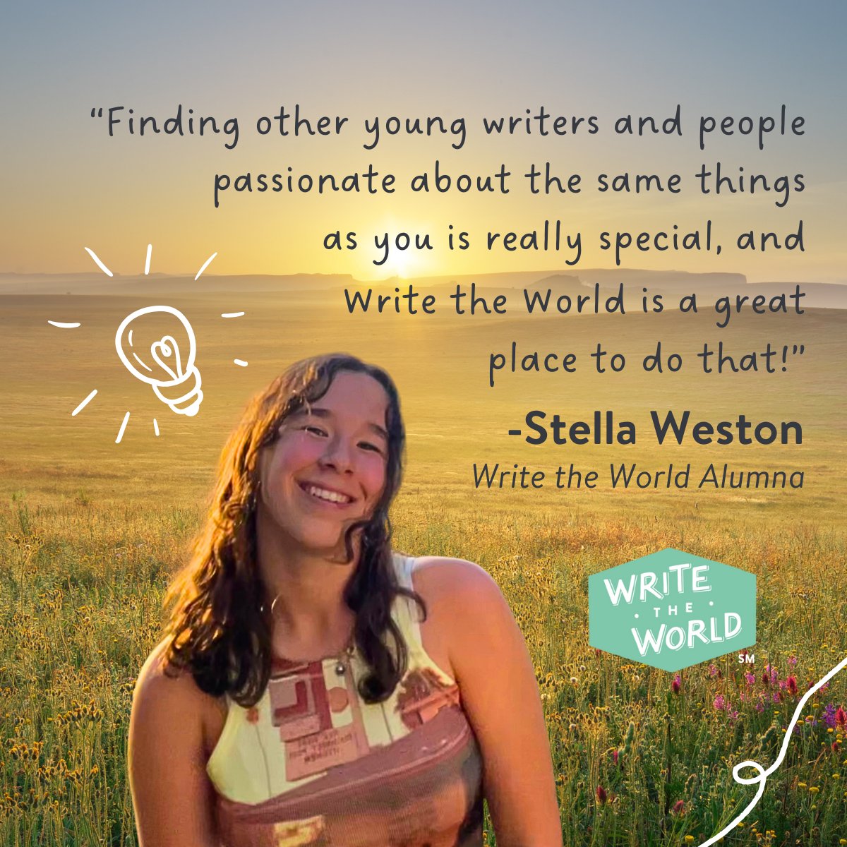 Write the World tweet media
