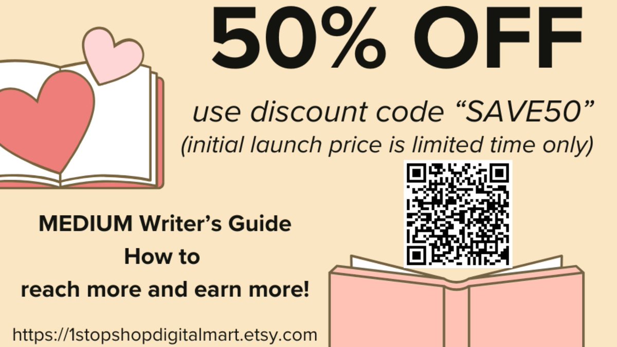 Tired of low Medium views? Unlock the secrets to massive reach &amp; higher earnings! My new eBook shows you how to expand your audience and finally get the reads you deserve. Get started! Scan the barcode. #MediumWriter #WritingOnMedium #MediumPartnerProgram #Medium #WritingTips