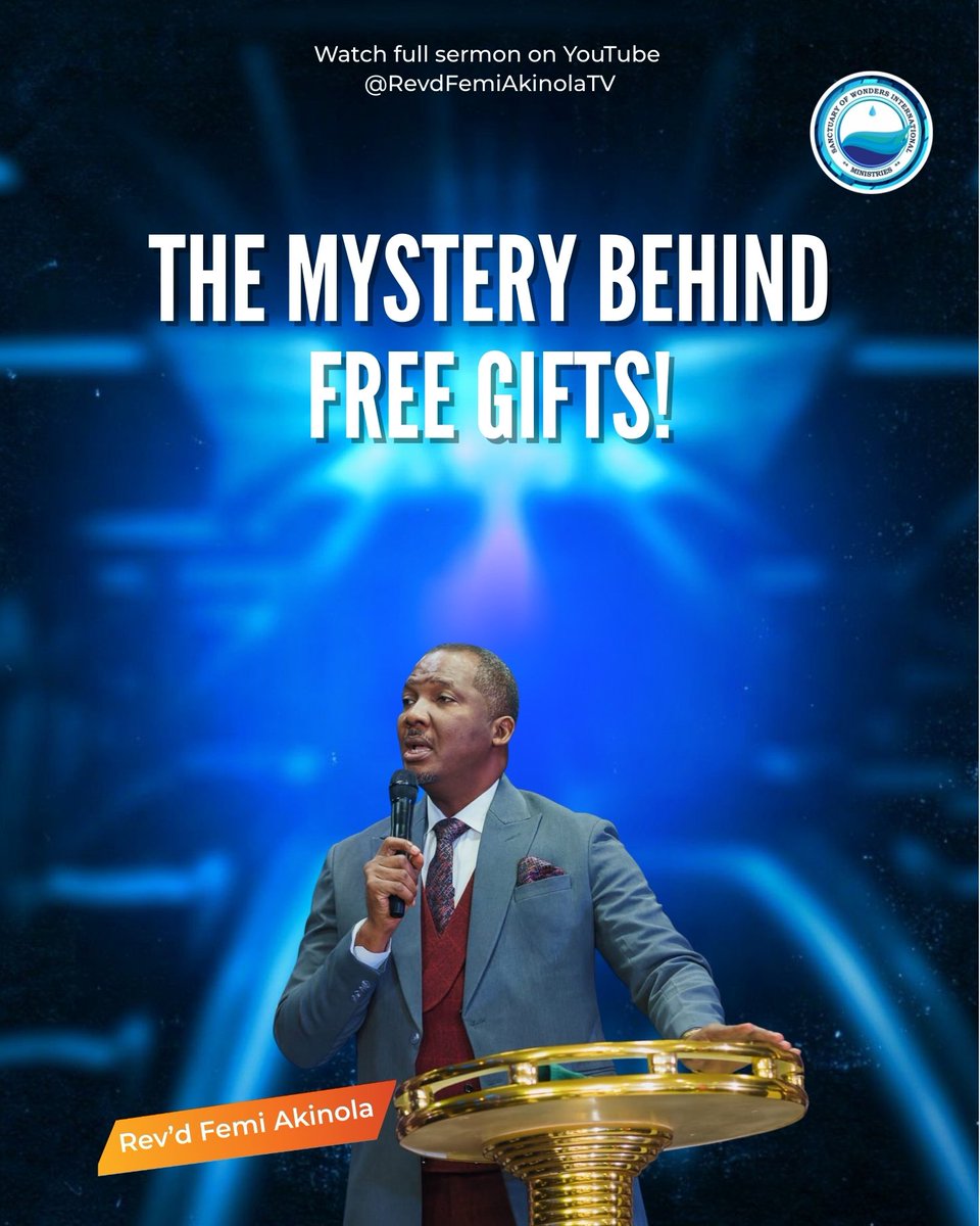 SowimOfficial's tweet image. Sermon Title: The Mystery Behind Free Gifts. 

Ministering: Revd Femi Akinola

Watch the full sermon on our YouTube channel: RevdFemiAkinolaTV

#sowim  #revdfemiakinola #sermonnotes