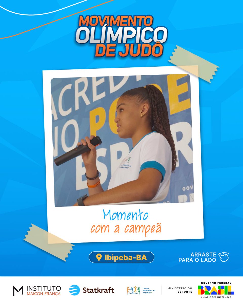 instmaiconfr's tweet photo. Ibipeba-BA viveu 3 dias de muita energia, aprendizado e transformação com o Movimento Olímpico de Judô 🥋 https://t.co/Kd4UNCkpD0