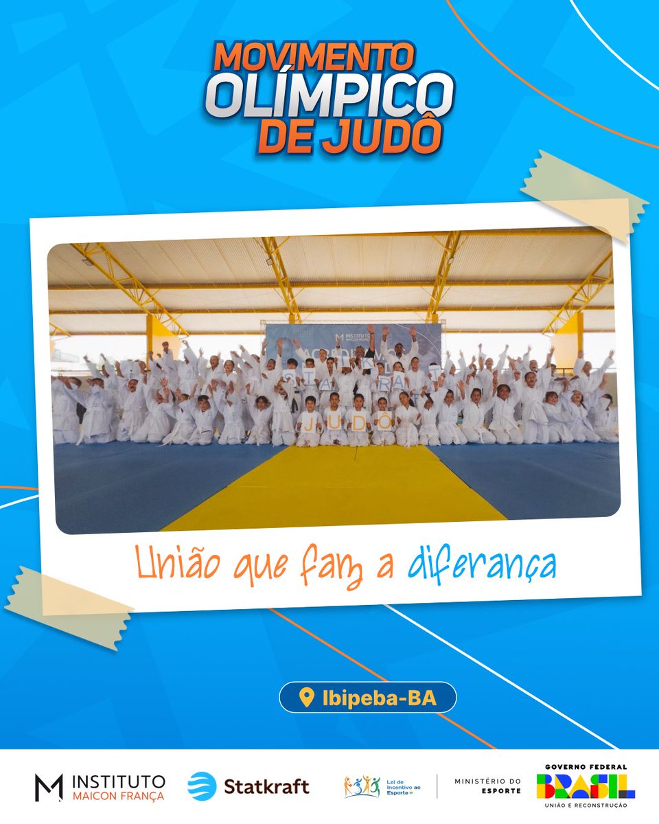 instmaiconfr's tweet photo. Ibipeba-BA viveu 3 dias de muita energia, aprendizado e transformação com o Movimento Olímpico de Judô 🥋 https://t.co/Kd4UNCkpD0