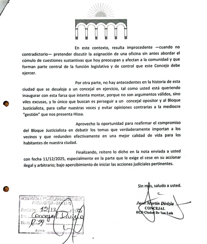 Respuesta del Bloque Justicialista al intento de <a href="/gastonhissa/">Gaston</a> de acallar el bloque y amedrentar a la oposición. Mientras atacan al bloque, la ciudad se cae a pedazos. Esa es la discusión que no quieren dar.