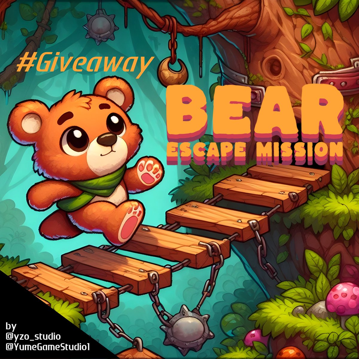 🎁 #Giveaway ⤵️

I have 1 code to give away for:
『 BEAR ESCAPE MISSION 』  (PS4|5) Cross-Buy!
by <a href="/YumeGameStudio1/">Yume Game Studio</a> / <a href="/yzo_studio/">y-zo studio</a> 

Winner can choose region!
EU 🇪🇺 / NA 🇺🇸 / JP 🇯🇵 / AS 🇭🇰

🔁Repost
▶️Tag a friend
🎦Comment a Bear-GIF 🐻🍗
⏩Follow me &amp; <a href="/YumeGameStudio1/">Yume Game Studio</a> &amp;
