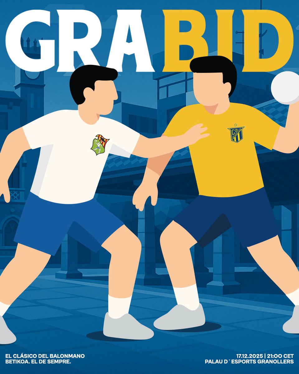 CDBidasoaIrun's tweet photo. 🤾 𝐄𝐥 𝐂𝐥𝐚́𝐬𝐢𝐜𝐨 𝐝𝐞𝐥 𝐁𝐚𝐥𝐨𝐧𝐦𝐚𝐧𝐨 

💛💙 𝑩𝒆𝒕𝒊𝒌𝒐 𝒆𝒔𝒌𝒖𝒃𝒂𝒍𝒐𝒊𝒂. 𝑳’𝒉𝒂𝒏𝒅𝒃𝒐𝒍 𝒅𝒆 𝒔𝒆𝒎𝒑𝒓𝒆 🤍💙

#AupaBidasoa💛 #BatzenGaituenKorrontea #JuntsSomLlegenda https://t.co/ju6GOuGEEv