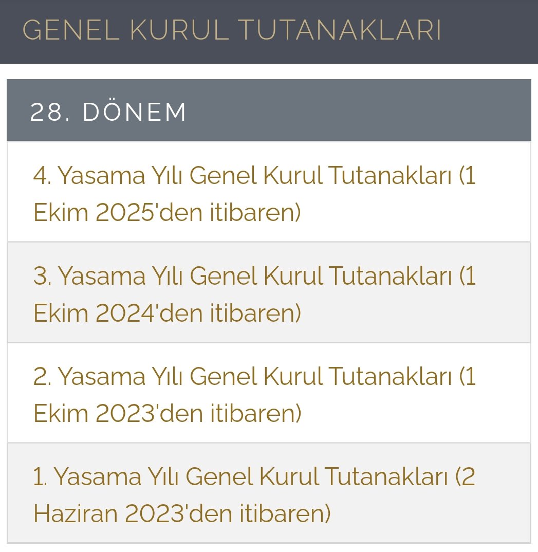 TBMM'nin tutanakların olduğu ana sayfadaki yazım yanlışları dikkat çekiyor. 

#YANLIŞ 
2025'den
2024'den
2023'den

#DOĞRU
2025'ten
2024'ten
2023'ten

Düzeltebilir misiniz? 
<a href="/TBMMresmi/">TBMM</a>
<a href="/TBMMGenelKurulu/">TBMM Genel Kurulu</a> 

Teşekkürler.
İyi çalışmalar.