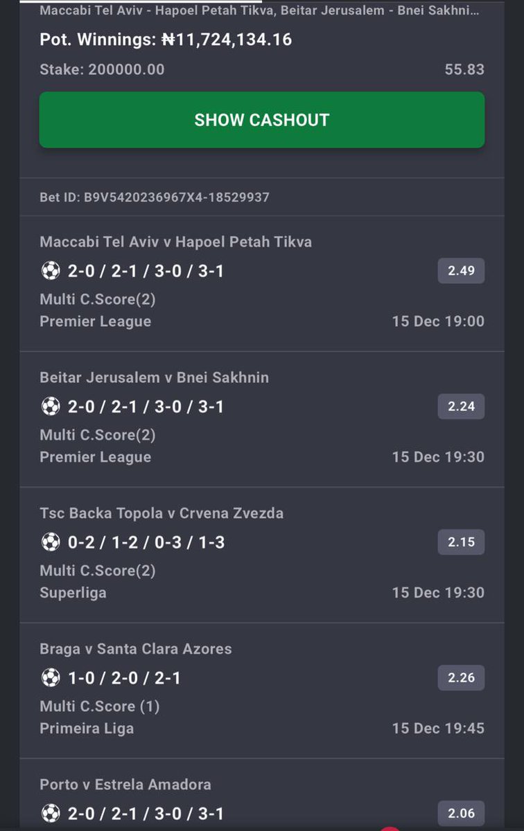 Multiple correct score ON BET9JA  

⁠3SXL36S 
3SXL9GN
3SXLHXS

#Bet9jaCode 🇳🇬☝🏾

Register with the link: bit.ly/octips

STAKE RESPONSIBLY🔞🔞🔞🔞