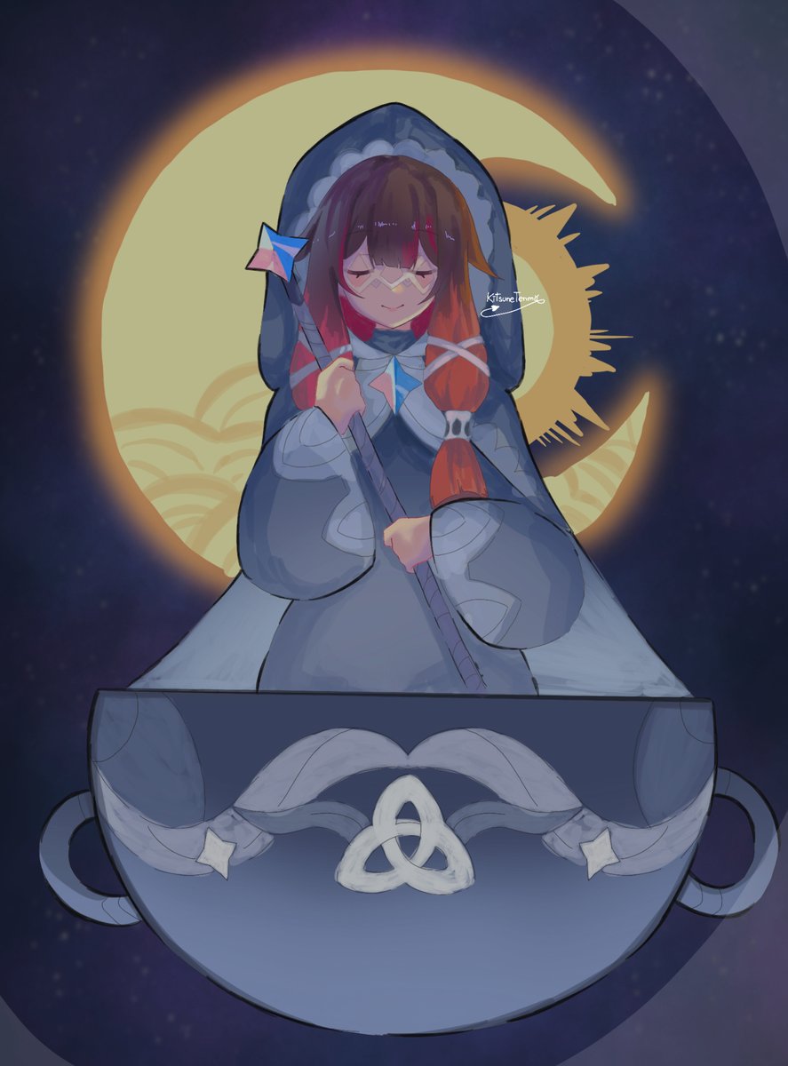 KitsuneTenma's tweet image. #Columbina ☆*:.｡.welkin moon.｡.:*☆