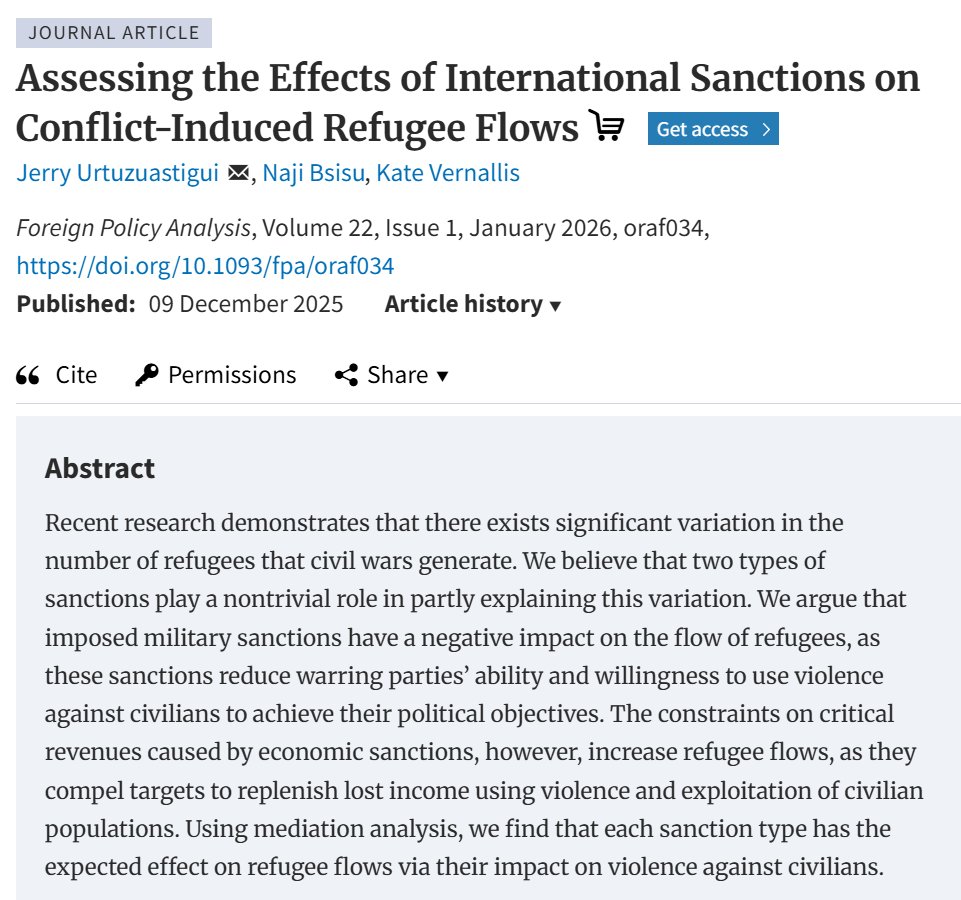 Foreign Policy Analysis (FPA) Journal tweet media