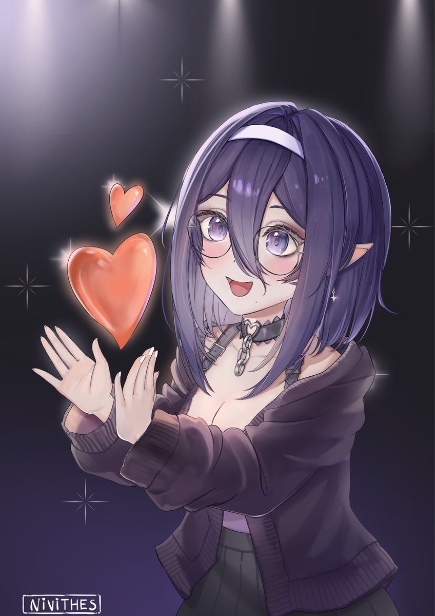 cassiebearyup's tweet image. Got a commission done by @NivitheS 💜 thank you so much for bringing my vision to life I appreciate you and your work 🌷