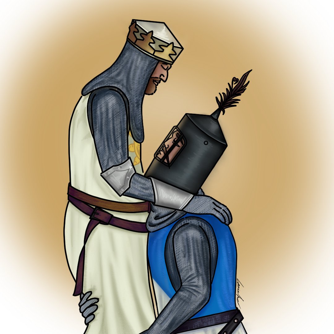 chillinparker's tweet image. Kiing Arthur and his trusty knight, Sir Bedivere
#montypython #montypythonandtheholygrail
