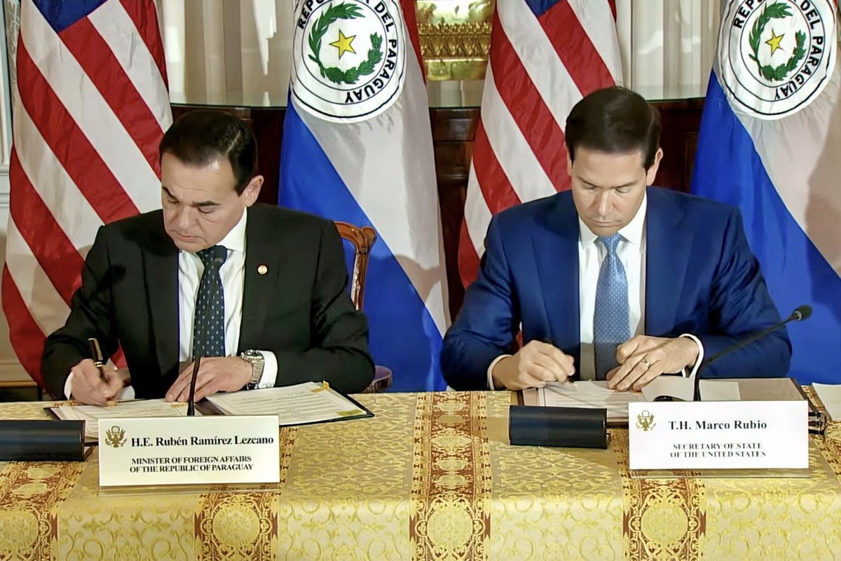 Paraguay y EE.UU. firmaron acuerdo de cooperación en seguridad.

➡️ lc.cx/omP0Ye