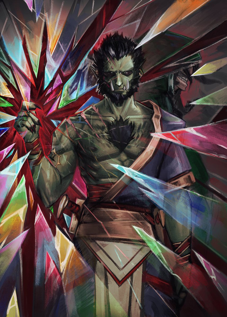 Deviljno's tweet photo. Orc man for a new campaign https://t.co/YMfauck0Zj