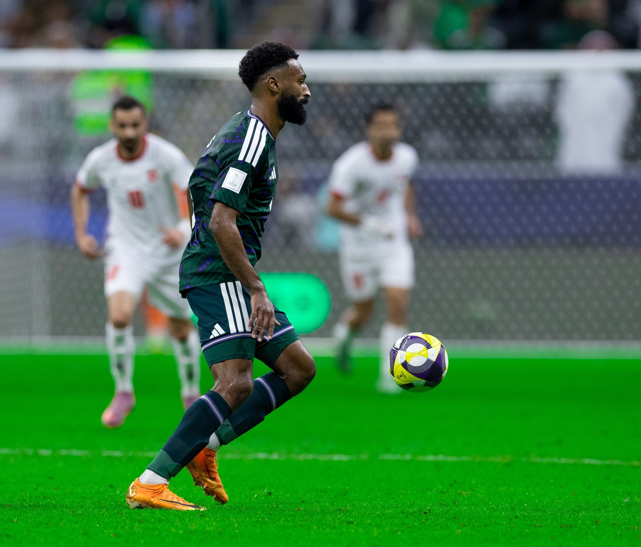 نهاية الشوط الأول... السعودية 0-0 الأردن 