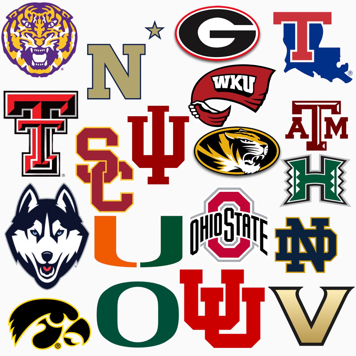 CollegeFBonX's tweet image. Teams with at least one member on the AP first team all American list!