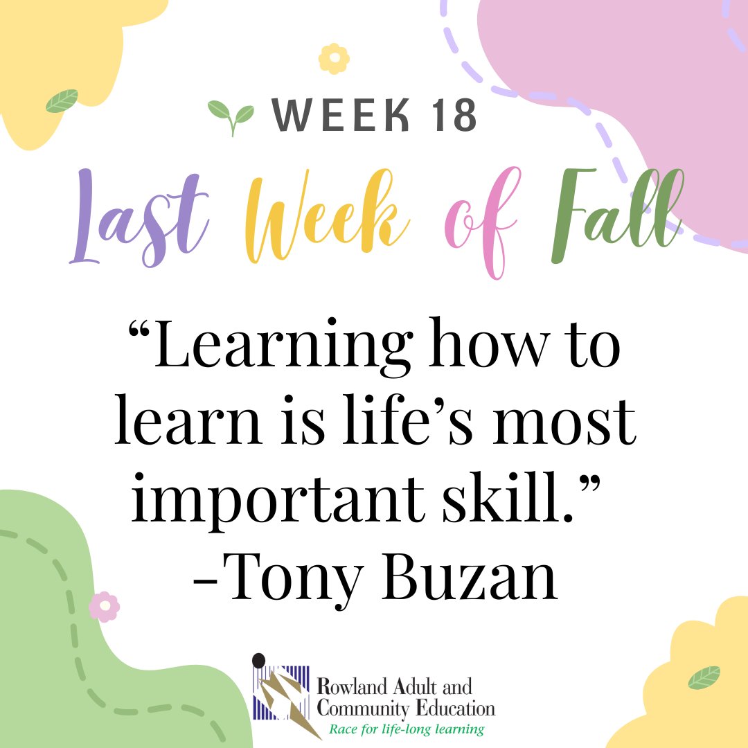 Rowland Adult Ed tweet media