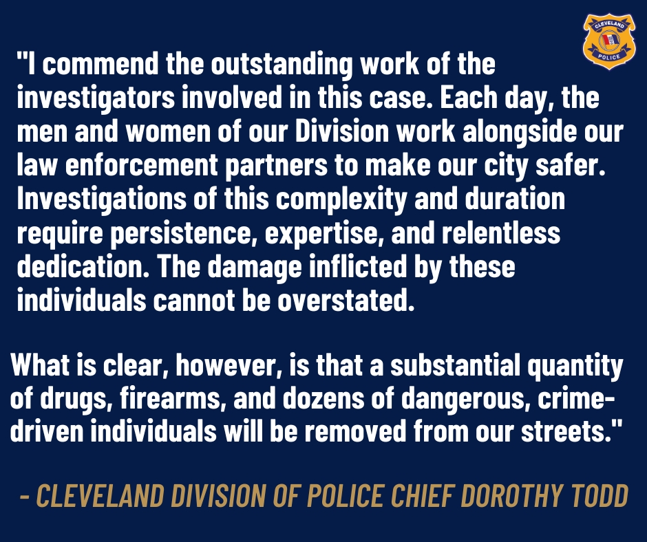 CuyahogaProsOf's tweet image. 1/2: 37 Individuals Indicted for Involvement in Drug Trafficking Organization Linked to Three Overdose Deaths, Investigation Led to Over Six Kilograms of Drugs Seized

ccprosecutor.us/37-individuals…

#psa