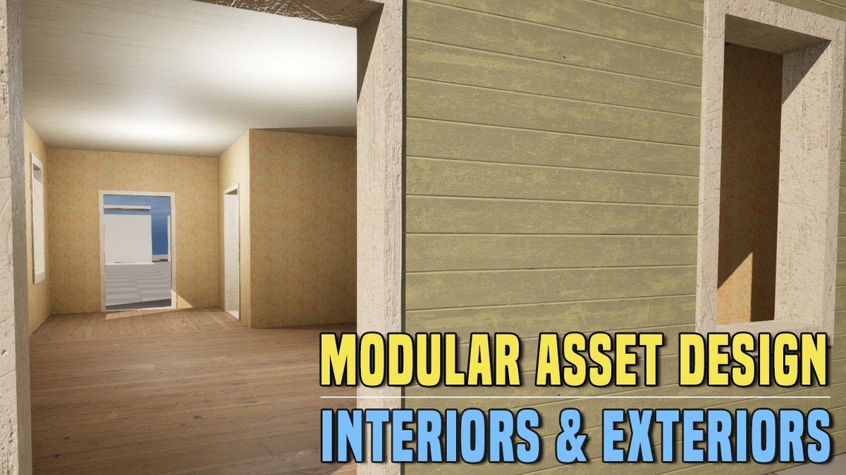 GameLevelDesign's tweet image. NEW TUTORIAL!

Modular Asset Design for Interiors &amp;amp; Exteriors at Same Time for Buildings, Houses or Rooms.

Both methods will allow for specific interior &amp;amp; exterior looks. Use one method or the other or combine both depending on situation.

Dive In: worldofleveldesign.com/categories/gam…