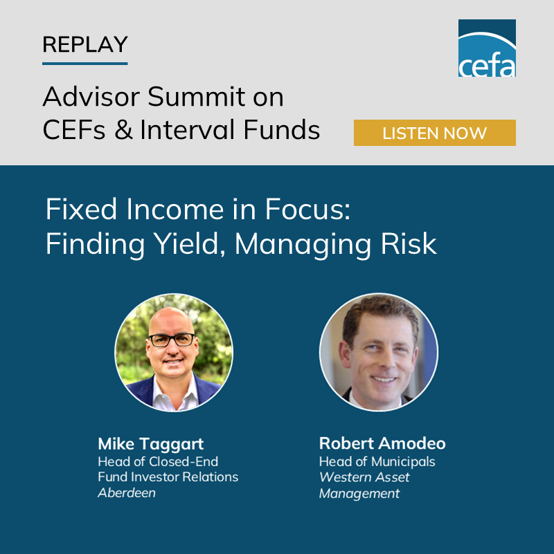 CEFAssociation's tweet photo. Explore potential fixed income strategies to find yield and manage risk with @AberdeenInv_US and @WesternAsset, a @FTI_US company: https://t.co/Ie9pp9eb5N https://t.co/HUBL9Gr18P
