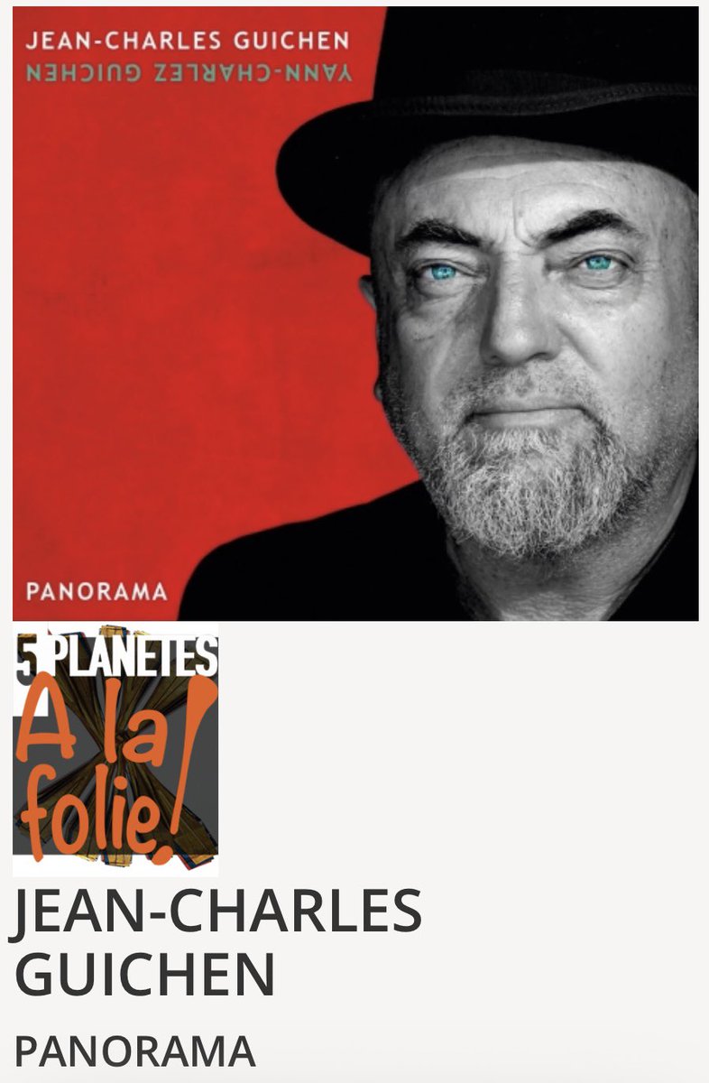 ❤️🎩Merci beaucoup Gérard Viel et 5 planètes pour la chronique du nouvel Album «  Panorama «  
Merci pour le coup de cœur estampillé « À la folie »
❤️ 5planetes.com/fr/disques/jea…