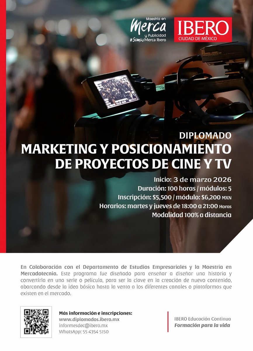 Esta historia tendrá segunda parte.
El diplomado regresa en marzo 2026 con la misma misión: convertir tu proyecto en una propuesta con rumbo, estrategia y mercado.
Inscripciones abiertas.
#TuHistoriaMereceSerVista #SomosMercaIBERO #Cineastas #Guionistas #MarketingDeGuiones