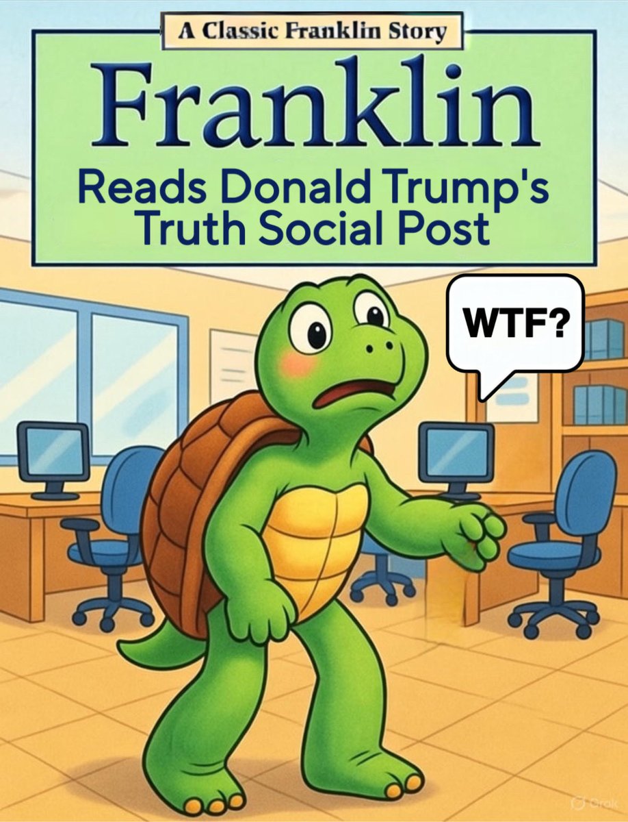 Newest Franklin the Turtle book just dropped.