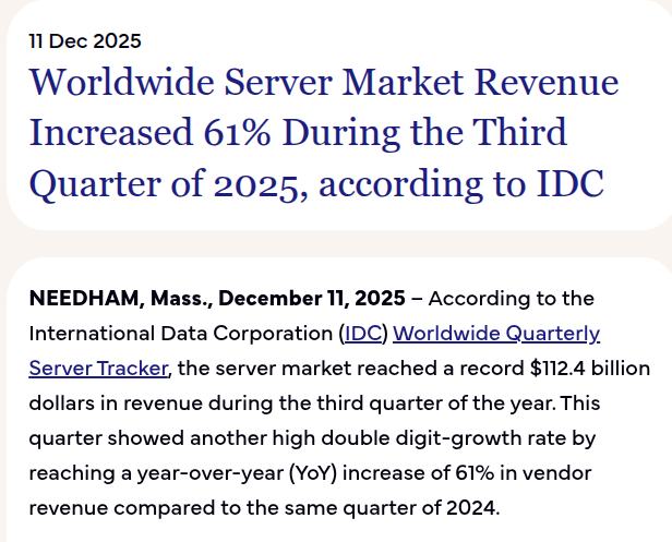 server revenue headline