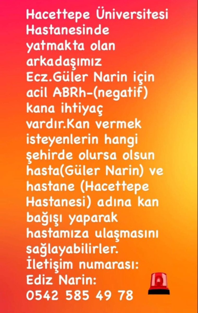‼️ Acil kan lazım ‼️

#acil
#kizilay
#ankara