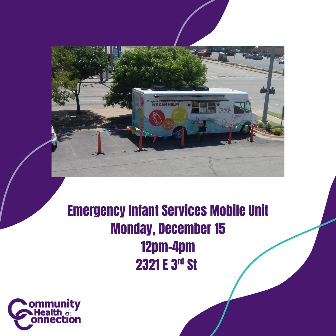 If you're in Tulsa and in need of diapers, wipes, or formula, the Emergency Infant Services mobile unit is located at our Kendall Whittier location until 4pm today!
