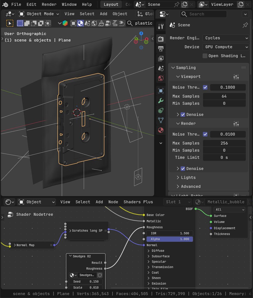 Aumission's tweet image. Cassette - Blender Cycles
#b3d #blender