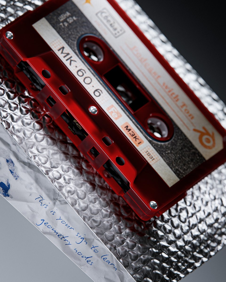 Aumission's tweet image. Cassette - Blender Cycles
#b3d #blender