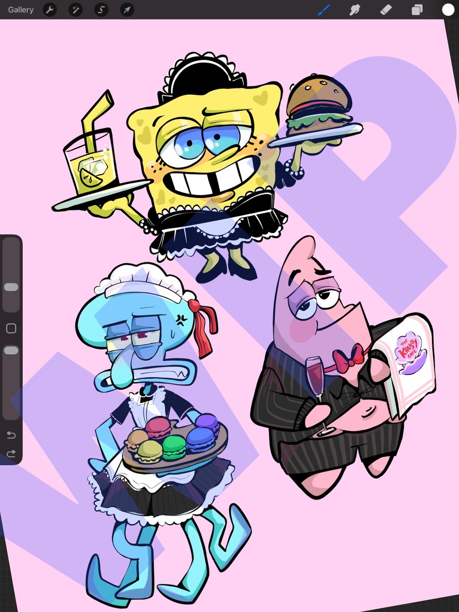 SpongePosting's tweet image. Drawing based on these plushies I wish I could find!