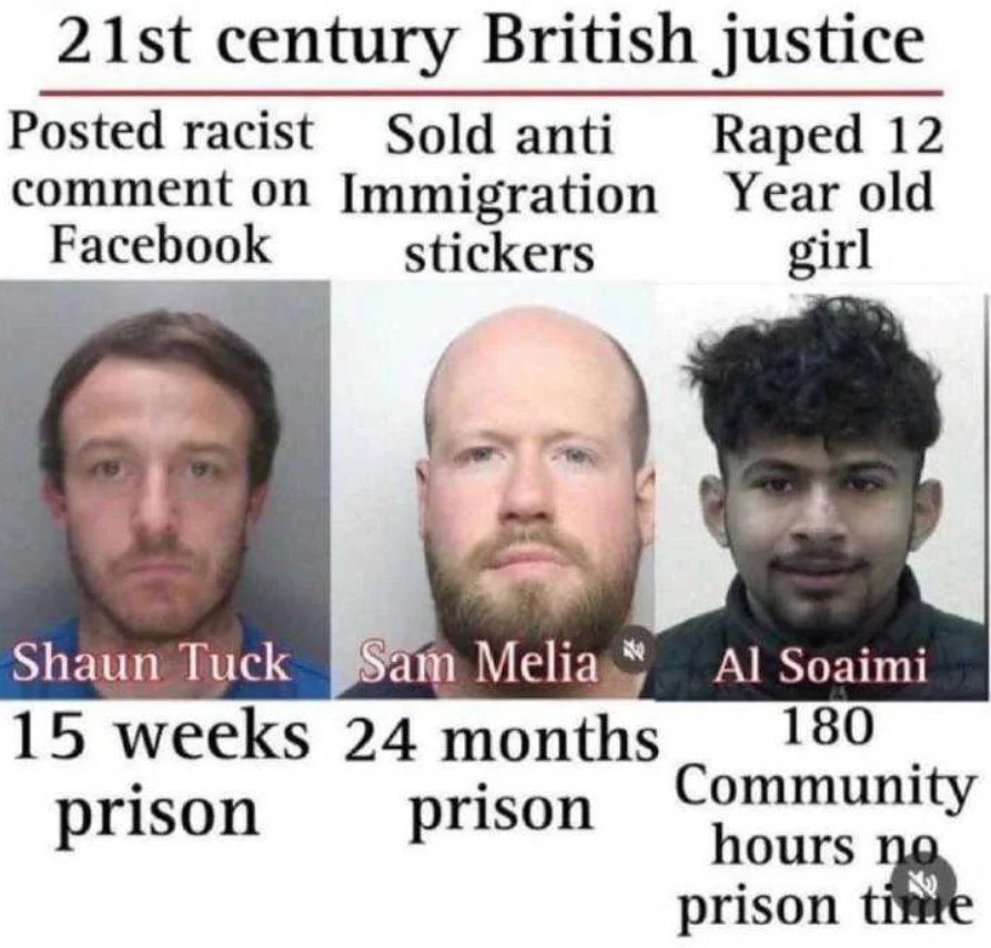 TheGriftReport's tweet image. "British Justice"