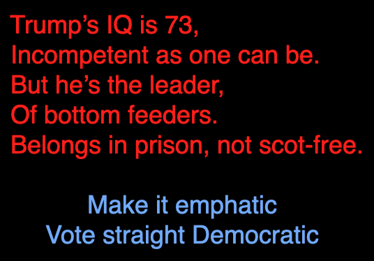 Resist List 1130
<a href="/Michelewrites3/">🇨🇦 Girl with a wine glass🍷</a>
<a href="/Cinderella1976/">Cindy Price</a>
<a href="/LeeKlawans/">Lord Lee Klawans</a>
<a href="/JOHNSVJ770/">🦅JOHN770🦅💙 ✝️🇺🇸🇵🇷🇺🇦 HARRIS/WALZ 2024</a>
<a href="/AScottHoneycut/">A. Scott Honeycutt</a>
<a href="/WeaverSusa72664/">Susanna Weaver @snoozie2018</a>
<a href="/gabrieeel_luiz/">Charlotte</a>
<a href="/GoloPerez/">Adelaide</a>
<a href="/AmLopez48028/">AM Lopez</a>
<a href="/mea_aura/">Vote💙2026 FFS-Still No Woman POTUS explains alot.</a>
<a href="/mamaoogs/">Donna 🦉</a>
<a href="/WokeEgalitarian/">~🌎AnneO'Moss💙🐶🌻🦋🆘🇺🇸🆘</a>
<a href="/SirBasileus/">Justin (he/him)</a>
<a href="/LoneWillowJayca/">Jane Dominique 🇨🇦🇺🇲💙🐎🌈🐴</a>
<a href="/monicamtyger/">Monica Tyger</a>
<a href="/env121/">AuntieDebbieSaysSo 🇺🇦🇺🇸🇨🇦</a>