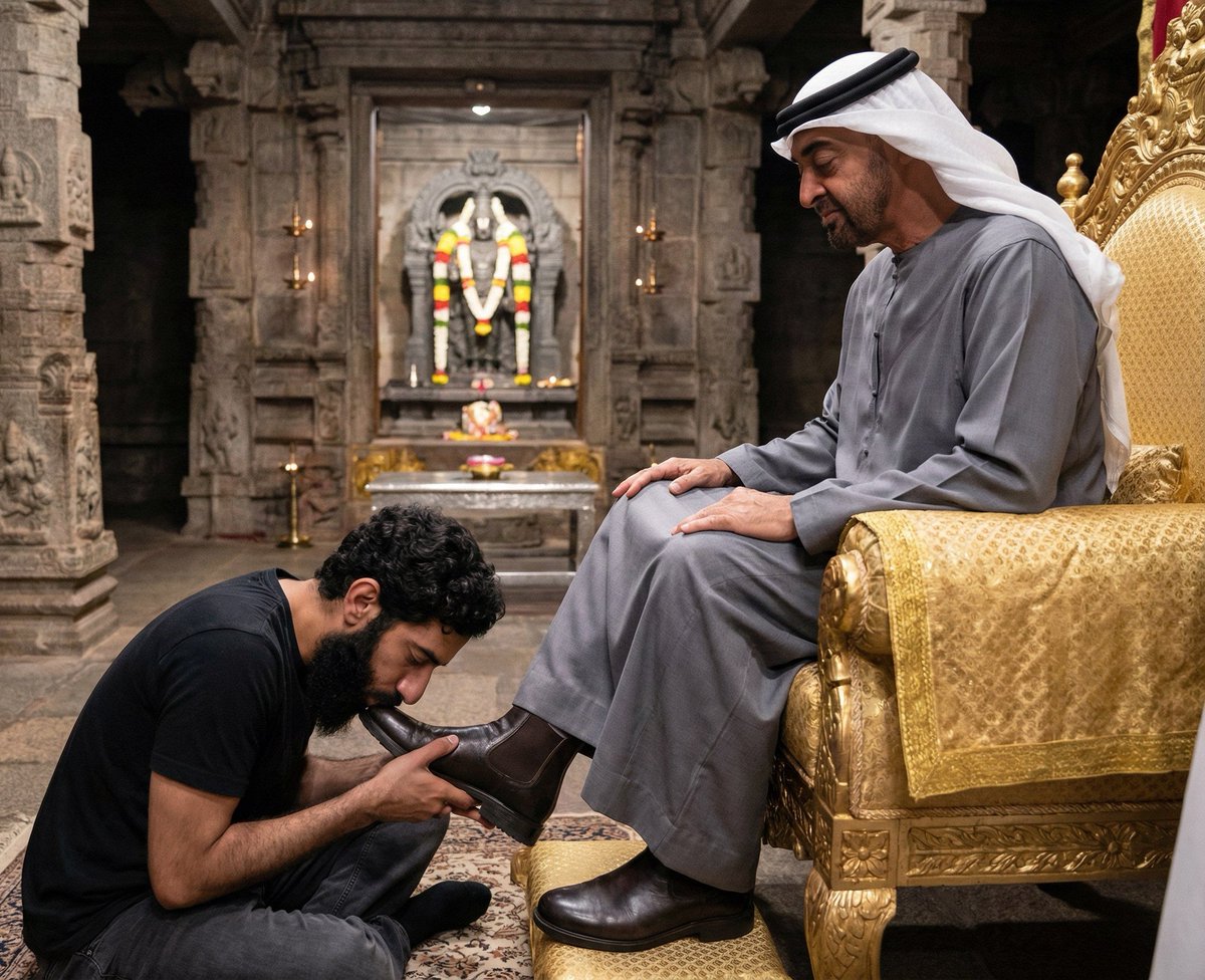 TheMuslimSaiyan's tweet image. "Saar saar everyone is a Mushrik except my beloved rulers who build hindu temples"