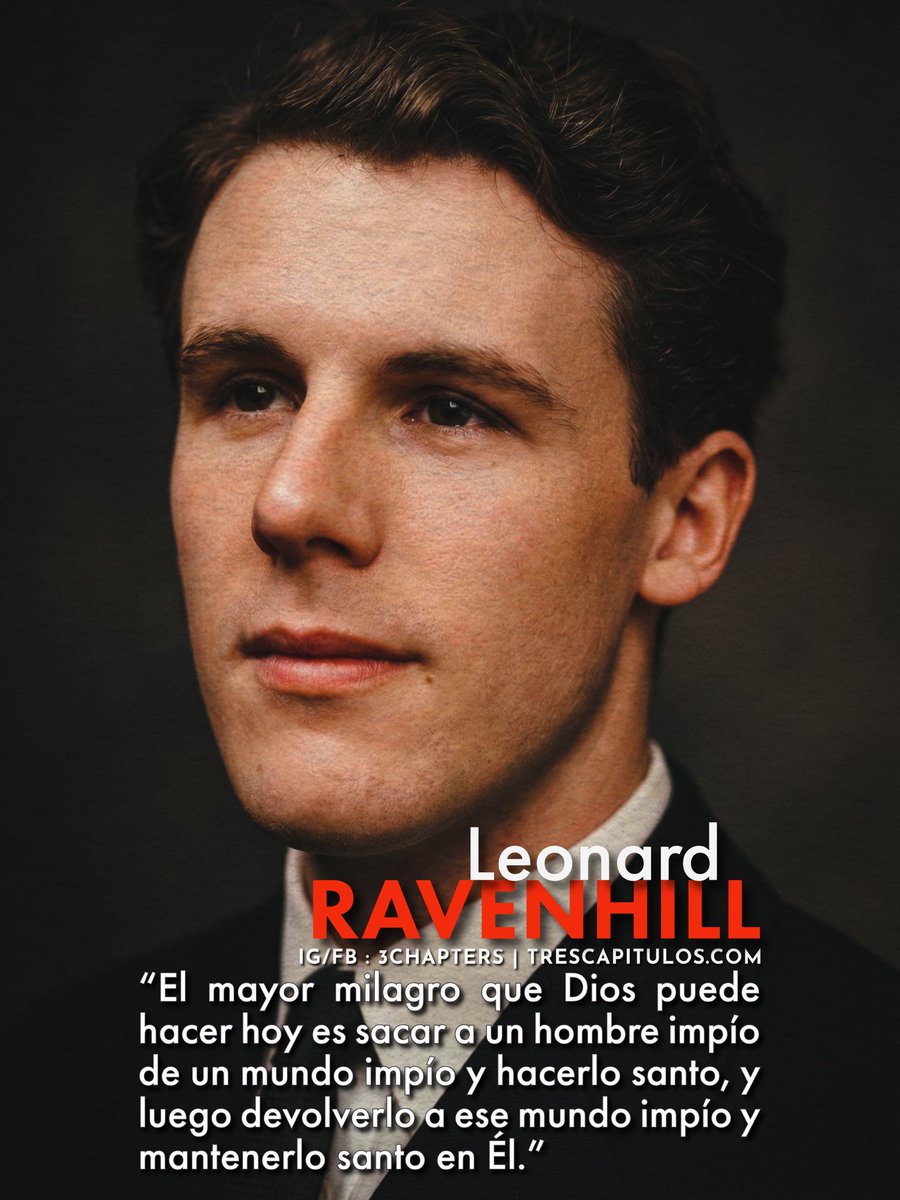 “El mayor milagro que Dios puede hacer hoy es sacar a un hombre impío de un mundo impío y hacerlo santo, y luego devolverlo a ese mundo impío y mantenerlo santo en Él.” Leonard Ravenhill 

#CitasCitables #LeonardRavenhill #3Chapters