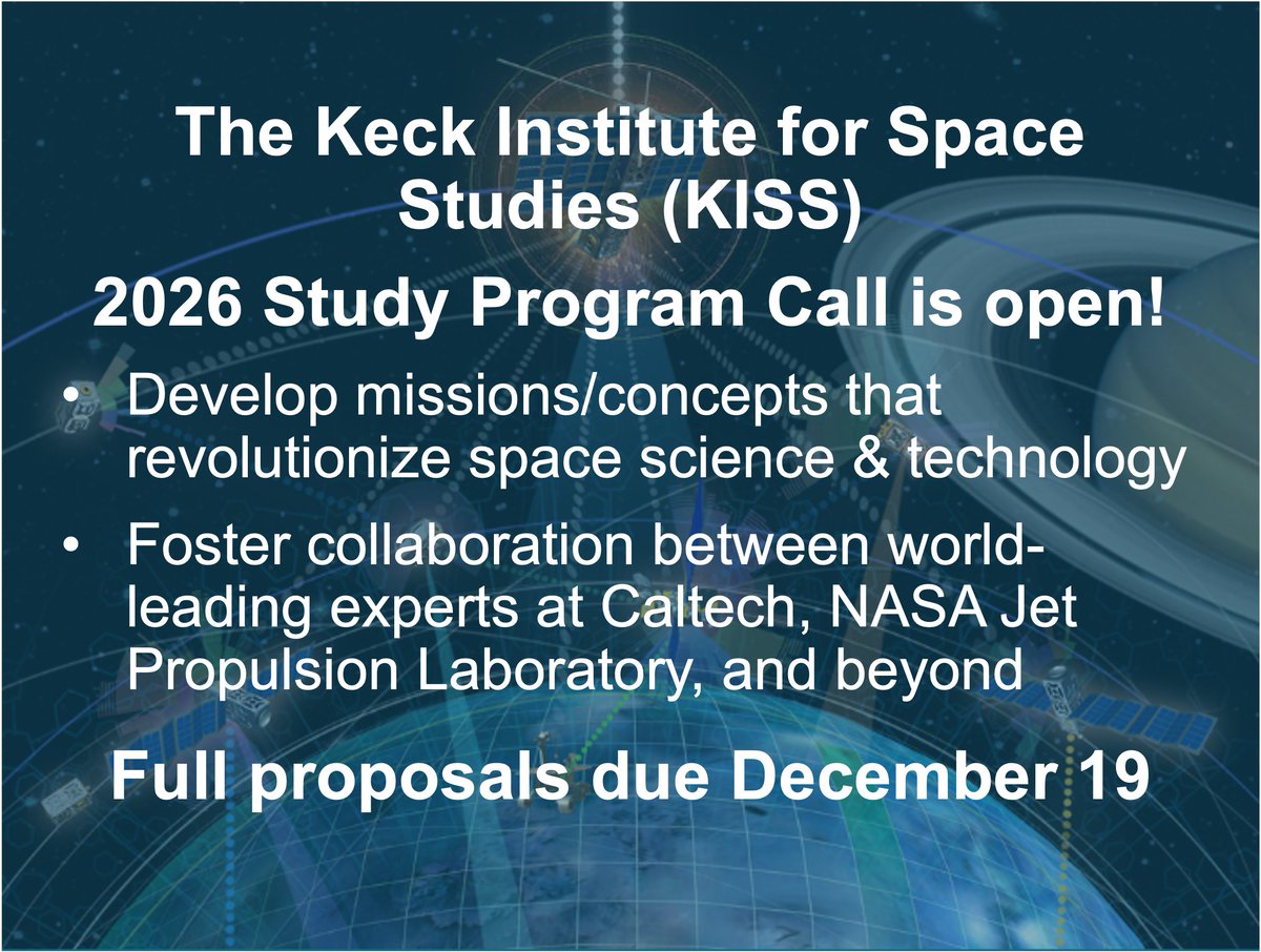 Keck Institute for Space Studies tweet media