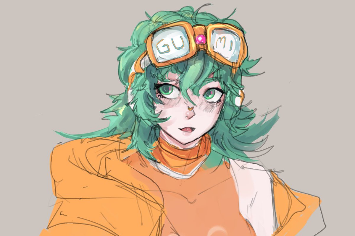 Gumi Megpoid 🥕🥕(Inspired by a design i saw on pinterest but i can't find the author) #GUMI #fanart