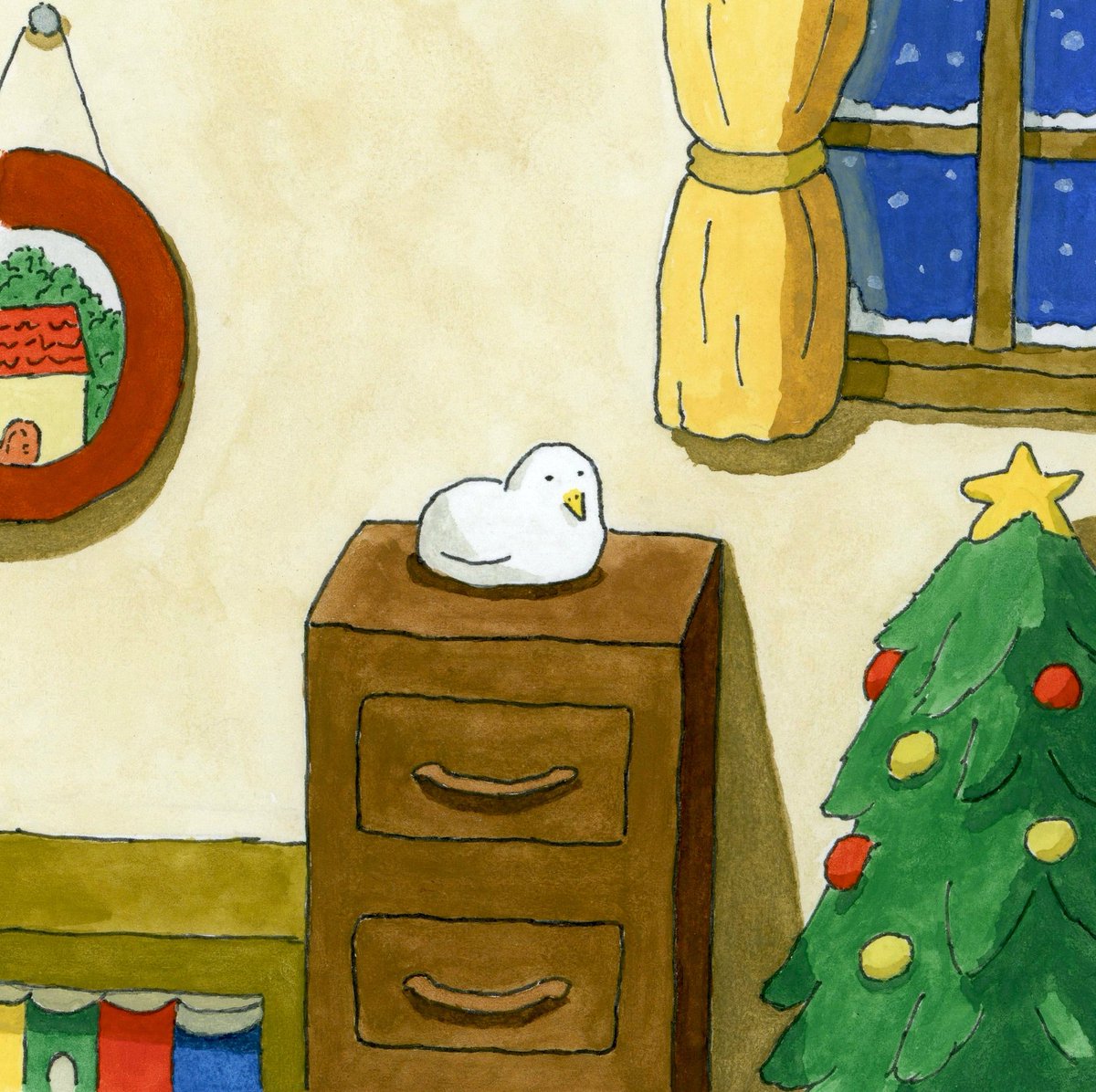 今夜はよく降るね