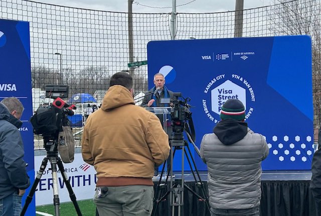 The new Visa Street Soccer Park reflects the power of partnership in strengthening Kansas City communities. <a href="/BankofAmerica/">Bank of America</a> is honored to work alongside <a href="/Visa/">Visa</a> and <a href="/StreetSoccerUSA/">Street Soccer USA</a> to expand access, opportunity, and connection in the Historic Northeast. #KansasCity #CommunityImpact