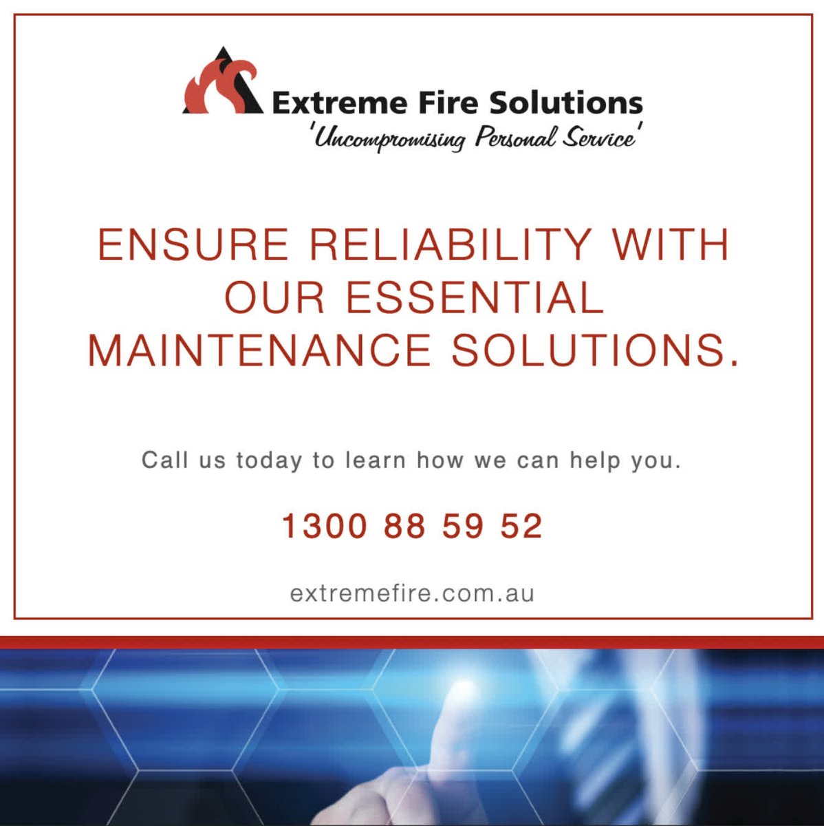 ExtremeFireAU's tweet photo. Ensure reliability with our expert maintenance services. We keep your fire safety systems functioning at their best, providing consistent protection and peace of mind. Contact us today for trusted, professional care. https://t.co/JQdUgn32VB