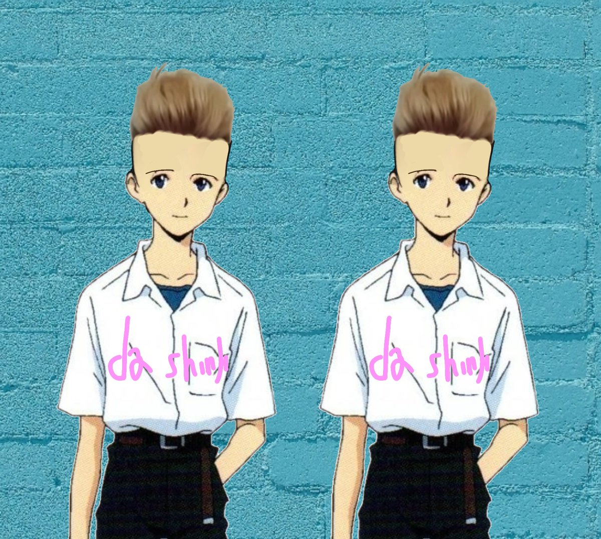 Eva01bas's tweet image. Da shinji twins