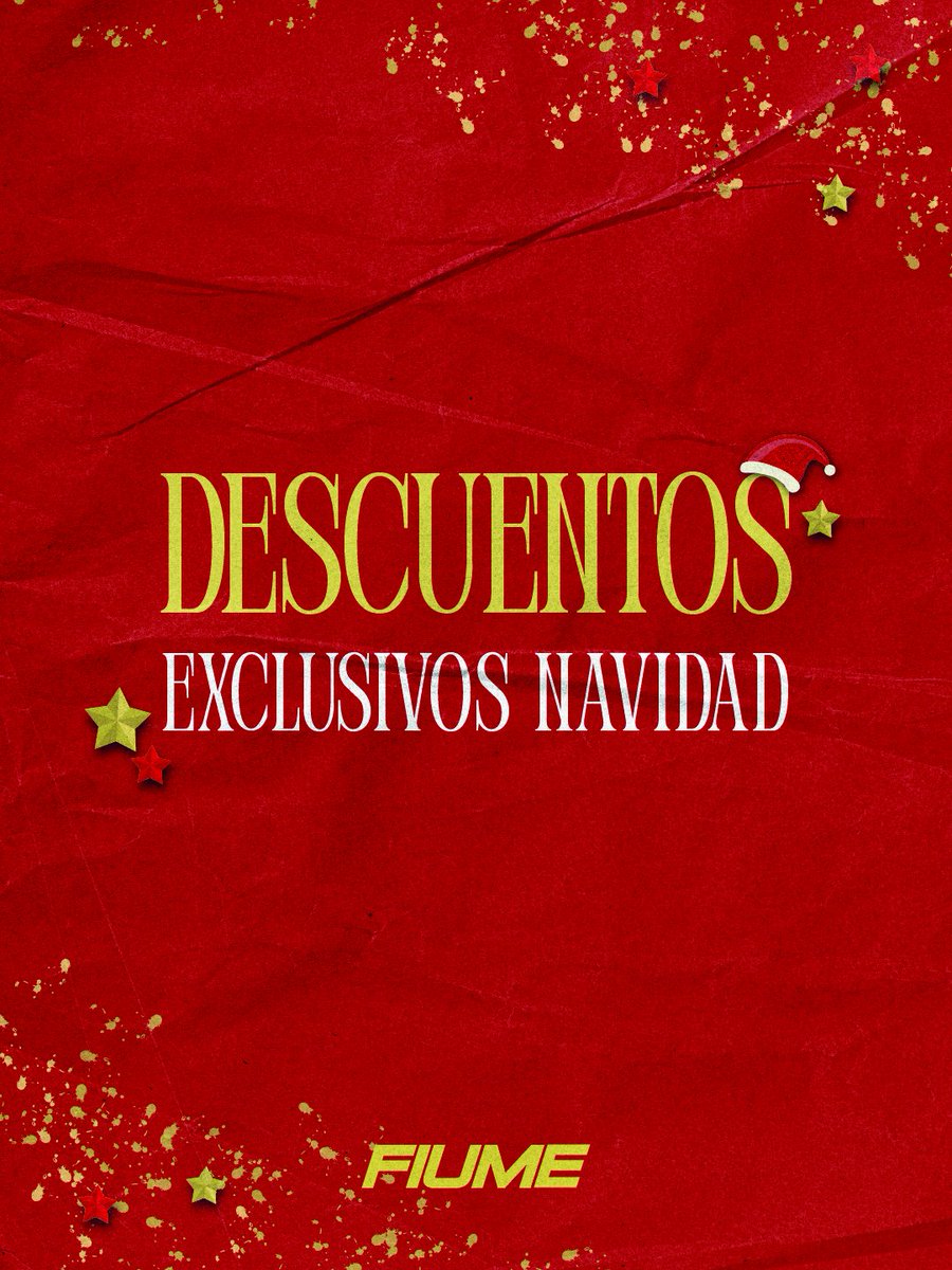 Esta Navidad, jugamos para vos! 🎁✨️

🔥 Hasta 6 Cuotas sin interés.
🚚 Envíos gratis a partir de 120k.
💥 Descuentos exclusivos por tiempo limitado!!!

Todo lo que buscás para cerrar el año como se juega:
con identidad, con pasión, y con Fiume. 🌲🎉

🔜 fiume.com.ar