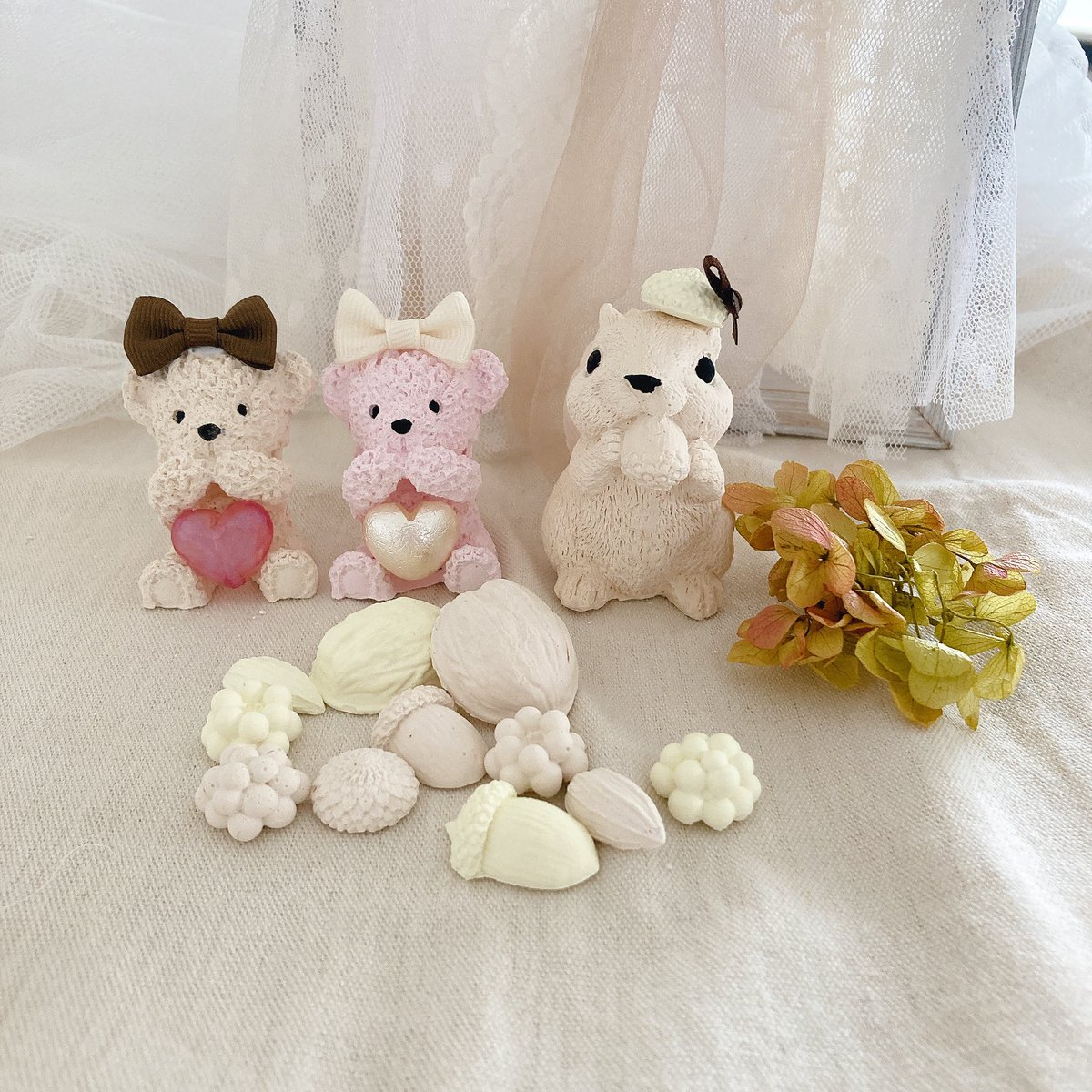 お友達だったのね🧸🐿